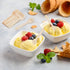 Hedume 500 Pack Disposable Wooden Sporks, 4" Biodegradable Compostable Birchwood Utensils for Dessert and Appetizers
