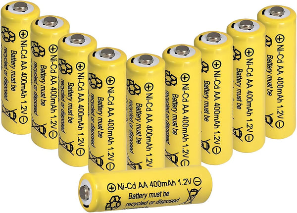Zsolarigt AA 400mAh 1.2V NiCd Rechargeable Solar Batteries for Outdoor Flower Bed Solar