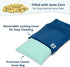 Microwave Heating Pad with Removable Cover for Back Pain Relief, Neck and Shoulders, Portable 10" x 7"