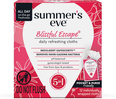 Summer's Refreshing Feminine Hygiene Bundle: Eve Blissful Escape Body Wash & Wipes