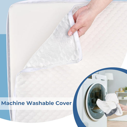 COOLBEBE Adjustable Bed Wedge Pillow for Sleeping, Folding Wedge Pillow for Snoring, Surgery Recovery - 9 & 11 Inch