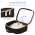 PACKISM Clear Makeup Bags - TSA Approved Large Opening Toiletry Bag, Black Travel Essentials
