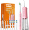 Bitvae Electric Toothbrush with Water Flosser, 5 Modes Electric Toothbrush for Adults, Upgraded Water Dental Flosser,