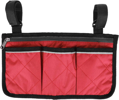 RiToEasysports Walker Bag,Multifunctional Wheelchair Side Bag Scooter Armrest Side Bag Hanging Pouch Storage