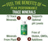 Ultra High Purity Trace Minerals Liquid Drops for Water. Ionic Plant Based Fulvic Trace Mineral Drop Supplement +
