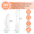 Plastic Cosmetic Spatulas and Spoons - SumDirect 300 Pcs Disposable Mini Frosted Clear Makeup Mask Spatula