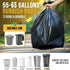 Mineororo 50 55 60 100 Count Commercial Gallon Trash Bags, High Density Garbage Bags, Recycling Trash Can Liners