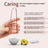 MasterMedi Pure Copper Tongue Scraper for Adults, Easy to Use Tongue Cleaner with Case (Pack of 1)