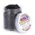 HOYOLS 600pcs Black Hair Rubber Bands, 3/4” Mini Elastics for Baby Toddler Girls, No Damage Hair Ties