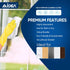 AIDEA Microfiber Cleaning Cloths, White, 100PK, Absorbent, Lint-Free, 11.5 in. x 11.5 in.