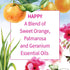 Garden of Life Essential Oils, 100% Organic & Pure Geranium, Sweet Orange & Palmarosa, 0.5 fl oz, Happy Blend
