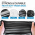 Charmount 55 Gallon Trash Bags, 1.5 Mil, 37"x56", Black Large Heavy Duty Garbage Bags for Yard Work (30 Count)