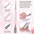 Makartt Cuticle Trimmer with Pusher, 3 PCS Pink Nail Tools for Professional Manicure & Pedicure