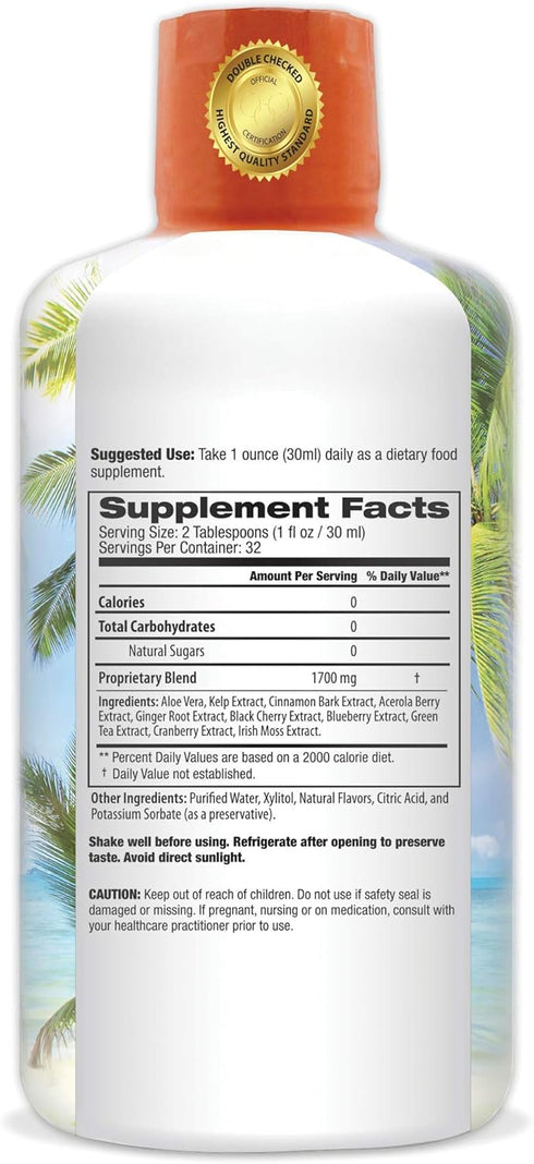 Cinnabalance Liquid Cinnamon Supplement 32 oz - Includes Cinnamon Bark, Aloe Vera, Ginger Root, Green Tea & Antioxidants