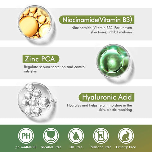 Organic Vitamin C Serum for Face, Neck, Eyes with Hyaluronic Acid, Dark Circles, Age Spots, Acne Scars, 60ML