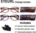 EYEURL Cat Eye Reading Glasses for Women, 2 Pack of Blue Light Blocking Readers +3.5 Vintage Computer Eyeglass