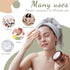 Patelai 4 Pieces Round Clear Plastic Jars with Lids, Leak Proof Containers for Travel Storage & Beauty Products (Amber,