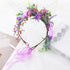 Vivivalue Fairy Floral Crown Woodland Headband, Flower Headpiece Hair Wreath for Women Girls