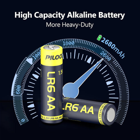 48 Pack AA Batteries, 1.5V Alkaline Double A Battery, 48 Count LR6 Battery with 10 Year Self-Life
