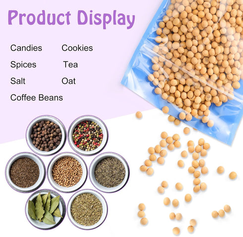 Sinload 120 (Clear,4.7 7.9 Inch) Pcs Plastic Gift Bag Bulk Resealable Party Goodie Bag with Clear Window Color Favor