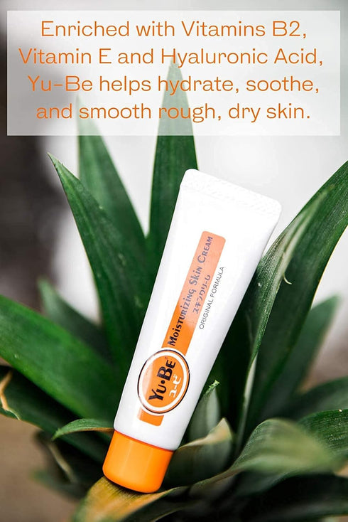 Yu-Be Moisturizing Skin Cream Tube, 1 fl oz - Hydrating Cream for Face & Body, Vegan & Paraben Free