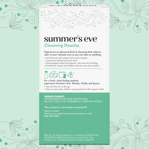 Summer's 4.5 oz, 2-Count Eve Douche, Complete Clean, Vaginal Douche for Women to Help Reduce Vaginal Odor