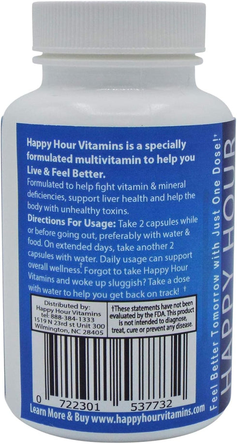 Bottle - Multivitamin for Better Mornings – Live & Feel Better with Milk Thistle, Prickly Pear, B & C Vitamins, 30