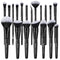 19Pcs ULTRA SOFT Black Labeled DENSE HAIR Makeup Brushes Set - Includes Large Powder and Blending Brushes