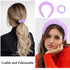 YISSION Purple Spa Headband & Wristband Set, Skincare Headband & Wrist Bands for Washing Face, Makeup Hair Scrunchies