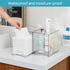 Vtopmart 4 Pack Clear Stackable Storage Drawers - 7.6" H Organizers for Skincare and Bathroom Supplies