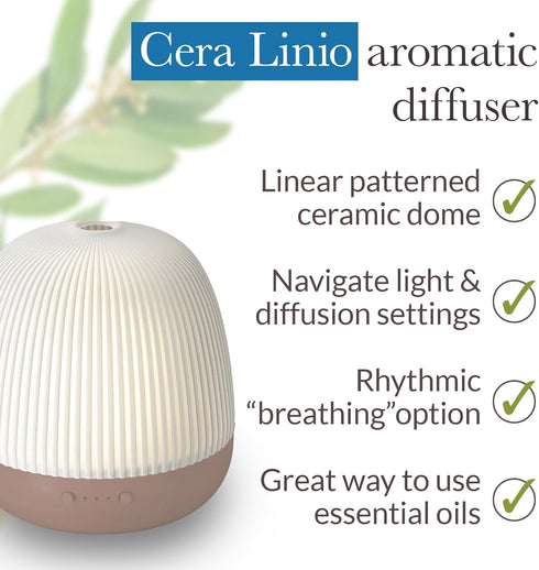 Settings Pranarom - Cera Linio Diffuser - Enhance Ambiance - Sophisticated Design - Ultrasonic Technology