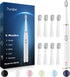 7AM2M Sonic Electric Toothbrush for Adults and Kids, High Power Rechargeable with 8 Brush Heads, 5 Modes, 2-Minute