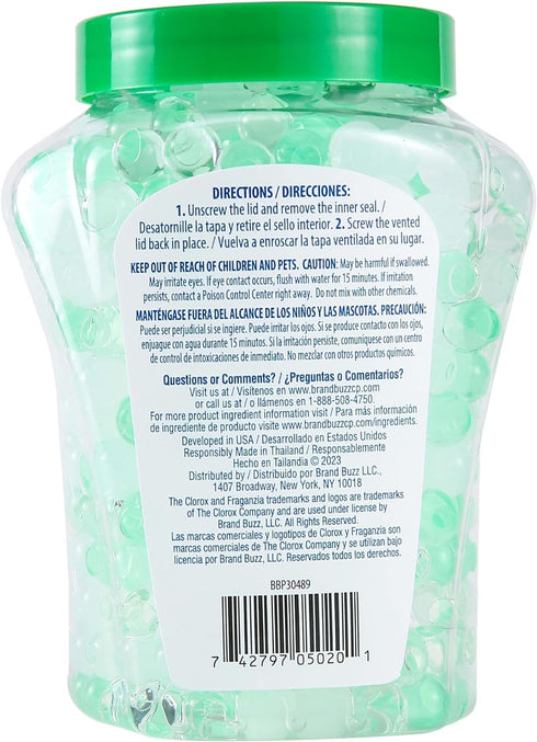Clorox Fraganzia Air Freshener Crystal Beads, White Lily Bloom, Long-Lasting Beads for Homes, 12oz - 12 Pack
