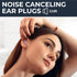 Peace&Quiet PQ Wax Ear Plugs - 15 Soft Silicone Gel Wax Earplugs for Sleeping, Swimming, 32 Db Noise Cancelling