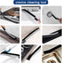 Crevice Cleaning Brush, Hard Bristle Tool for Small Gaps, Effective for Kitchen, Toilet, and Window Cleaning (12), Black