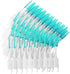 200PCS Interdental Brushes Double-Ended Silicone Toothpick Dual-Ended Dental Floss Pick with Silicone Bristles Disposable Dental Brushes Between Teeth