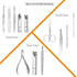 Manicure Set Professional Nail Clippers Kit, 12Pcs Stainless Steel Grooming Tools for Travel or Home, Rose Gold