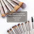 14-Piece Premium Synthetic Makeup Brush Set for Foundation, Powder, Concealers, Eye Shadows, and Blush