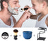 Shaving Brush and Bowl Kit, Straight Razor Shaving Set with Cup, Brush, Razor Stand, and Soap