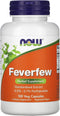 NOW Foods Feverfew Veg Capsules, 100 ct