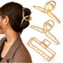 Mehayi 3 PCS Metal Large Claw Clips for Thick Hair, Strong Hold Non-Slip Barrette Jaw Clamp