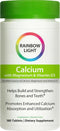 Rainbow Light Calcium With Magnesium and Vitamin D3 Tablets, 180 Count - Bone Health and Teeth Support Supplement