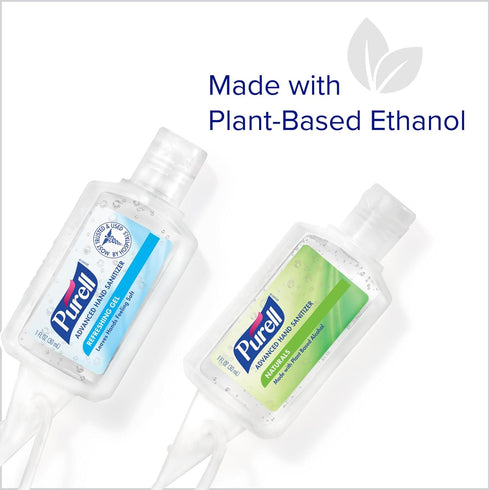 Pack, 1 Oz (Pack 8) 3900-09-ECSC Purell Advanced Hand Sanitizer Variety Naturals and Refreshing Gel, Fl Travel Size