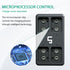 LP 9V 4 Pack 500mAh 9V 9 Rechargeable Lithium Batteries, Battery with Micro USB Charging Station, Volt Long Lasting
