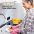 Zhengmy 100 3.9 2.4 0.12 Inch Pieces Sponges Bulk Sponges Kitchen Compressed Sponge Natural Dish Sponge Compressed Wood