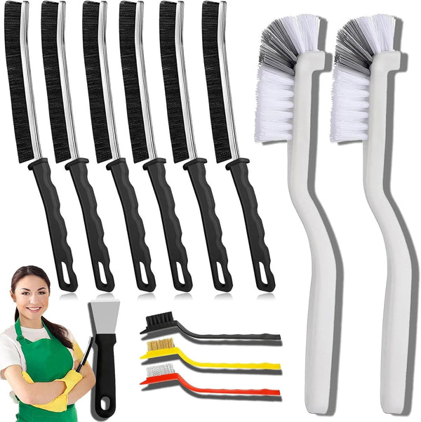 TURUM Crevice Cleaning Brush - Grout Scrub Brush, House Cleaning Supplies, Gap Cleaning