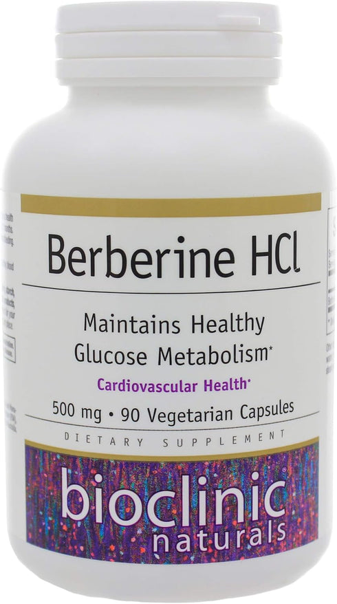 Bioclinic Naturals Berberine HCL 500 mg - 90 Capsules