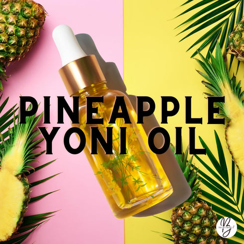Pineapple Yoni Oil for Women Feminine Intimate Oil for pH Balance, Ingrown Hairs & Moisturizing Sweet Scented Natural