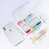 zeeho 2 7 Lockable Weekly Pill Organizer Times a Day,Secure AM PM Pill Box Day PP BPA-Free Large Capacity Medication