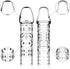 ReptiLeisure 4 Pack Reusable Penis Sleeves, Cock Condoms for Dildo Vibrator Couple Penis Extender Sleeve Penis Enlarger